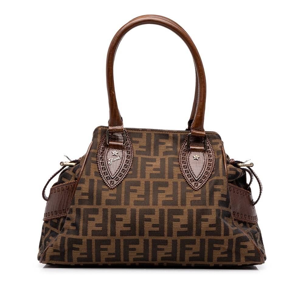 Pre-Loved Fendi Zucca Canvas Etniko Handbag